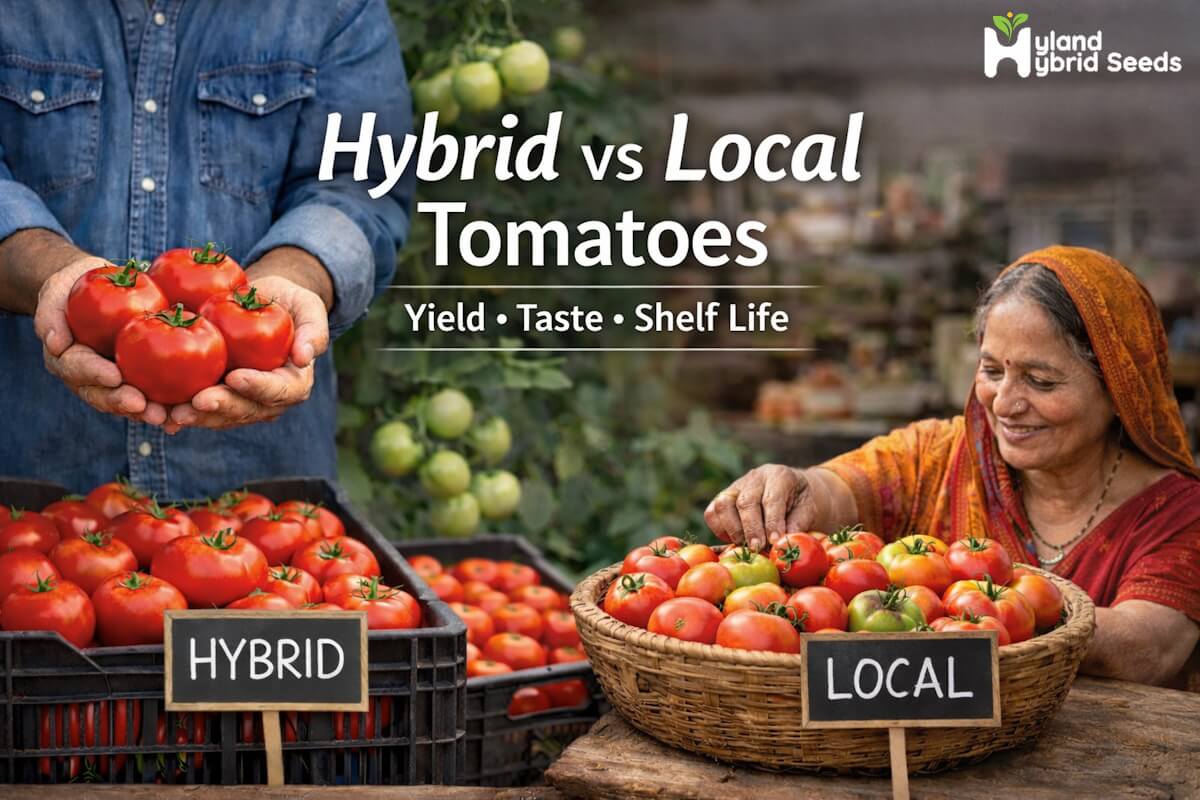 हाइब्रिड टमाटर बनाम लोकल टमाटर