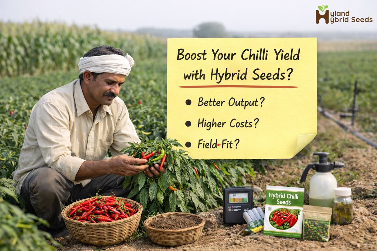 chilli yield per acre